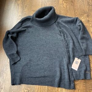 NEW Ivanka Trump Blue Cowl neck Sweater, Women’s Size Large